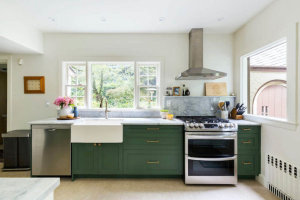 A 1930s Green Kitchen Brightens Up in the Bronx